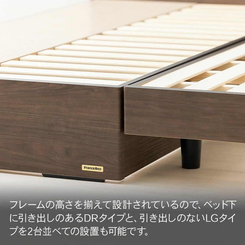 設置無料】フランスベッド セミダブルサイズ ベッド フレーム BG-001