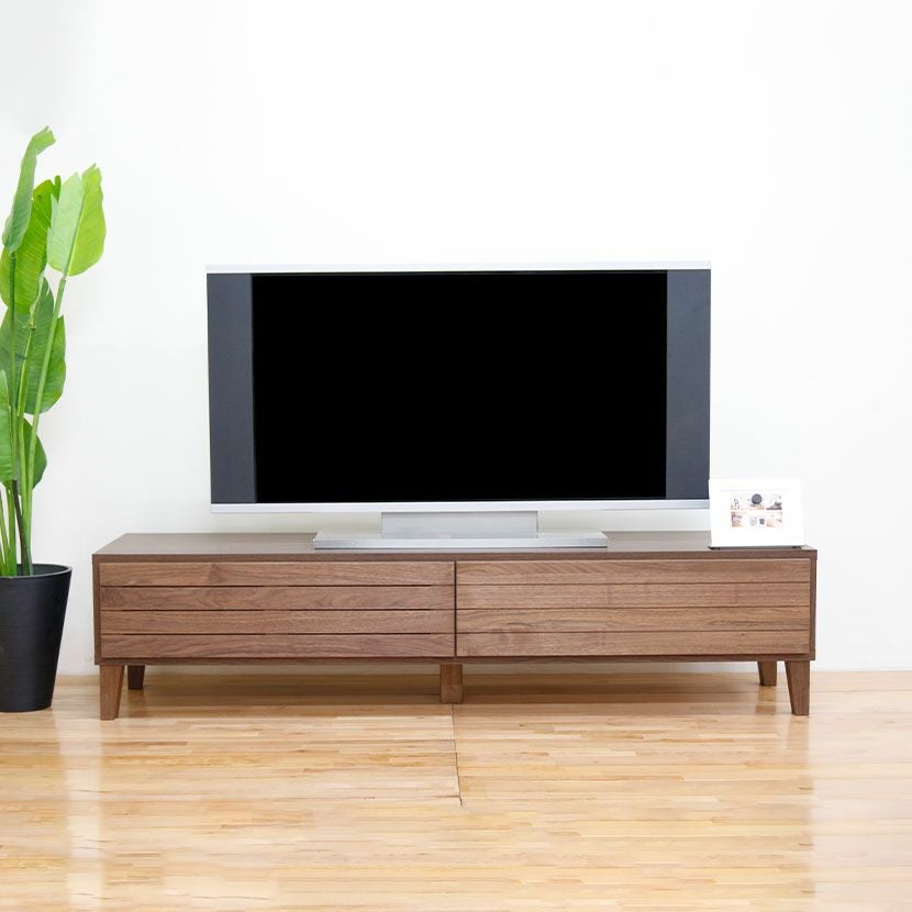 堀田木工所 幅150.2cm テレビボード 木製 アルダー材 日本製 引き出し