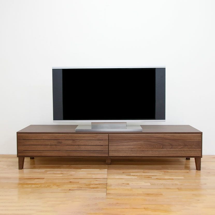 設置無料】幅159.5cm テレビボード 木製 天然木 収納 引き出し