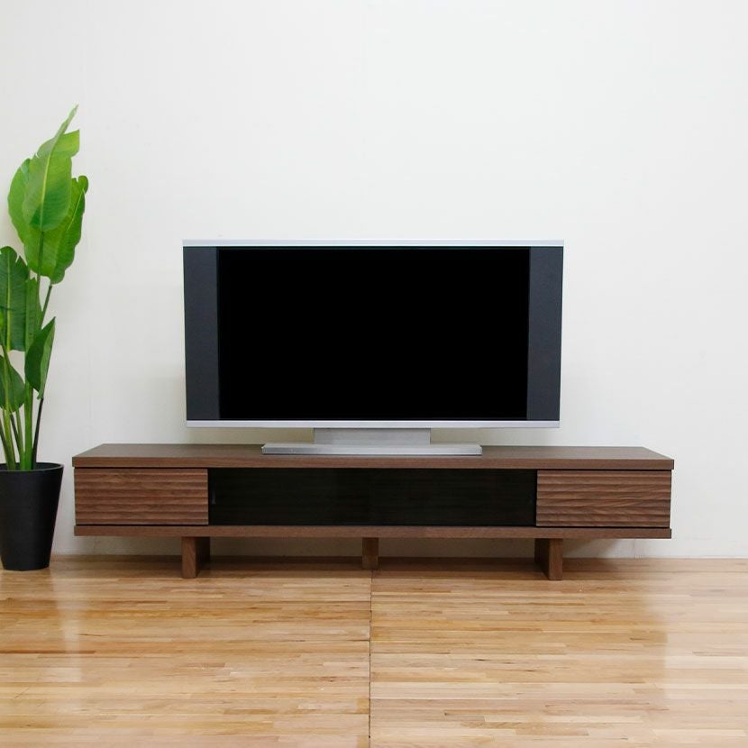 設置無料】幅177.4cm ローボード テレビボード テレビ台 収納付 脚付き