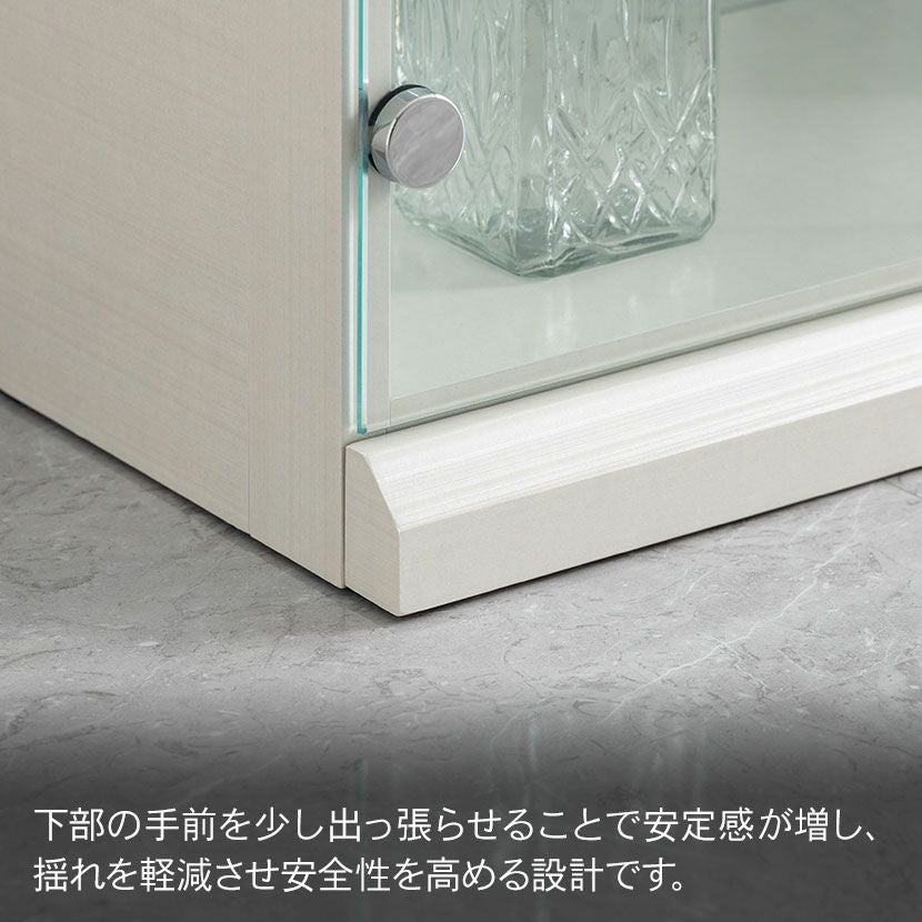 設置無料】幅140cm ロータイプ コレクションケース VAGIO ガラス LED