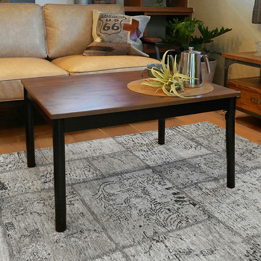 幅75cm こたつテーブル 石英管ヒーター コード収納ボックス付き 継ぎ脚