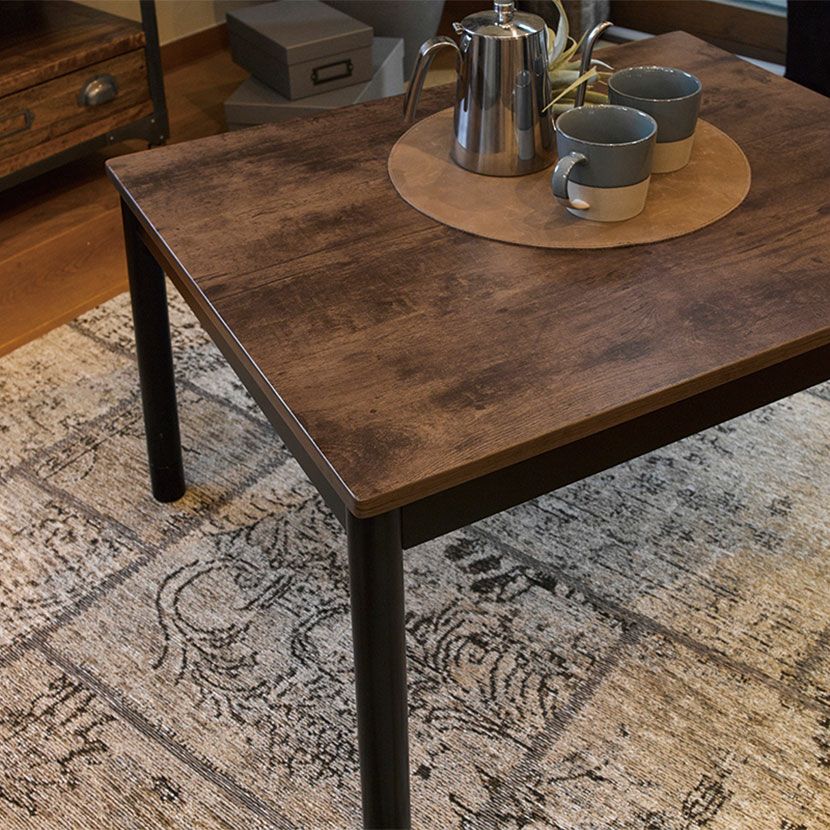 幅75cm こたつテーブル 石英管ヒーター コード収納ボックス付き 継ぎ脚