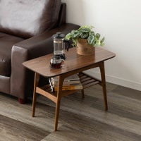 幅75cm センターテーブル トムテ 長方形 棚付き 天然木 木製 コーヒーテーブル コンパクト リビングテーブル おしゃれ シンプル 北欧 リビング ブラウン｜¥15,364の動画