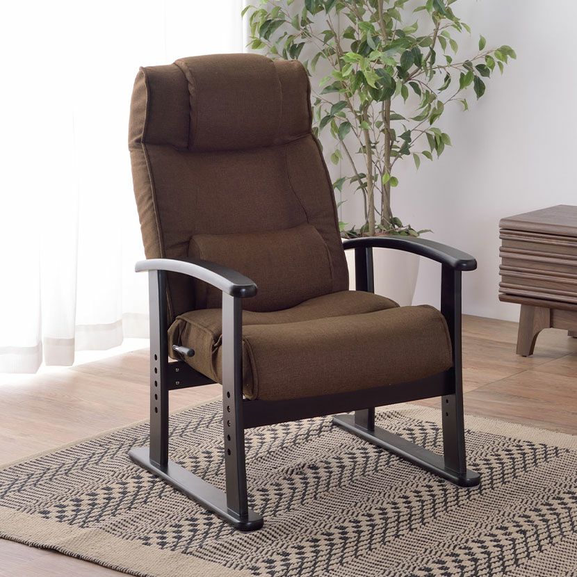 パーソナルチェア 楽々チェア 椅子 リクライニングチェアー レバー式