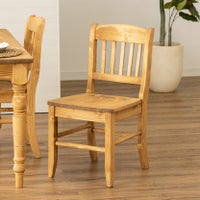 木製 ダイニングチェア 天然木 無垢材 くぼみ加工 パイン材 食卓椅子 チェア ウッドチェア リビング おしゃれ 北欧風 ナチュラル カントリー 完成品｜¥20,819の動画