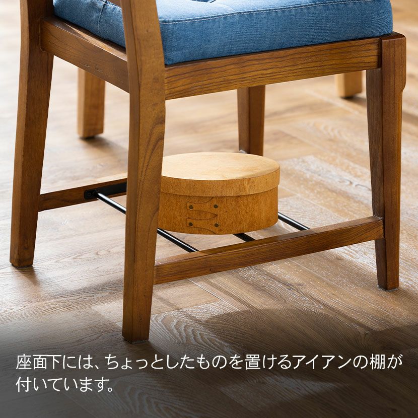 デスク 2点セット アンティーク風(幅112cm 木製 デスク×1 チェア×1