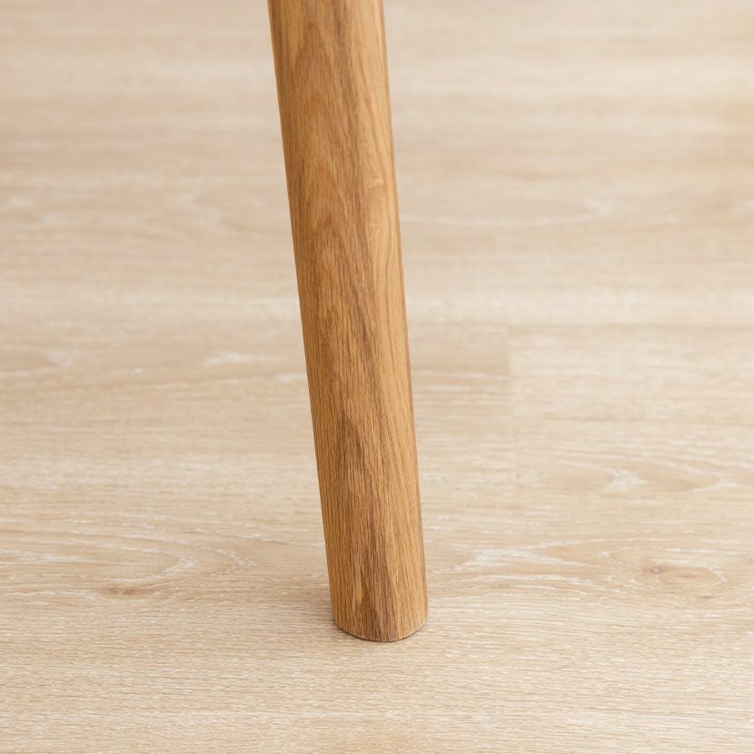 幅120cm 木製 ダイニングテーブル 円形 4人掛け オーク 無垢材 天然木