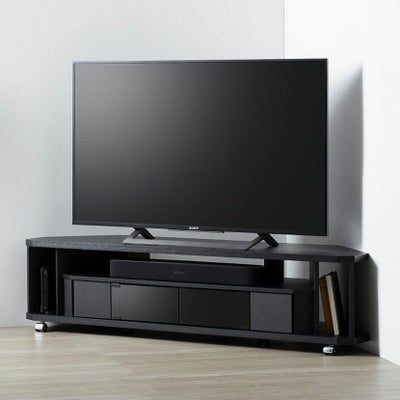 幅140cm ヌック テレビボード 薄型 コーナー キャスター付き 収納 
