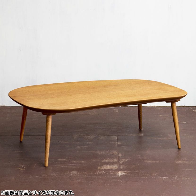 幅105cm こたつテーブル 楕円 楕円形 リバーシブル 石英管ヒーター
