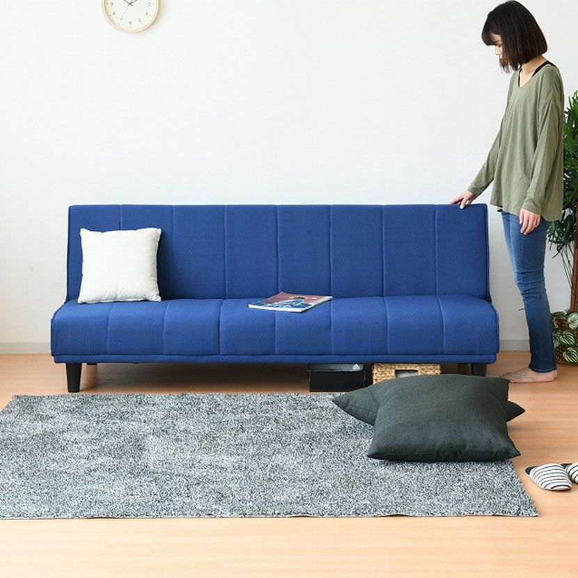 幅180cm 3人掛け ソファベッド ソファ シンプル 布 ファブリック