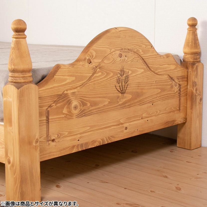 設置無料】ダブルサイズ ベッドフレーム カントリー 北欧パイン材 天然