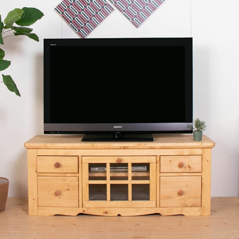 幅120cm カントリーテレビボード ローボード テレビ台 ナチュラル 北欧