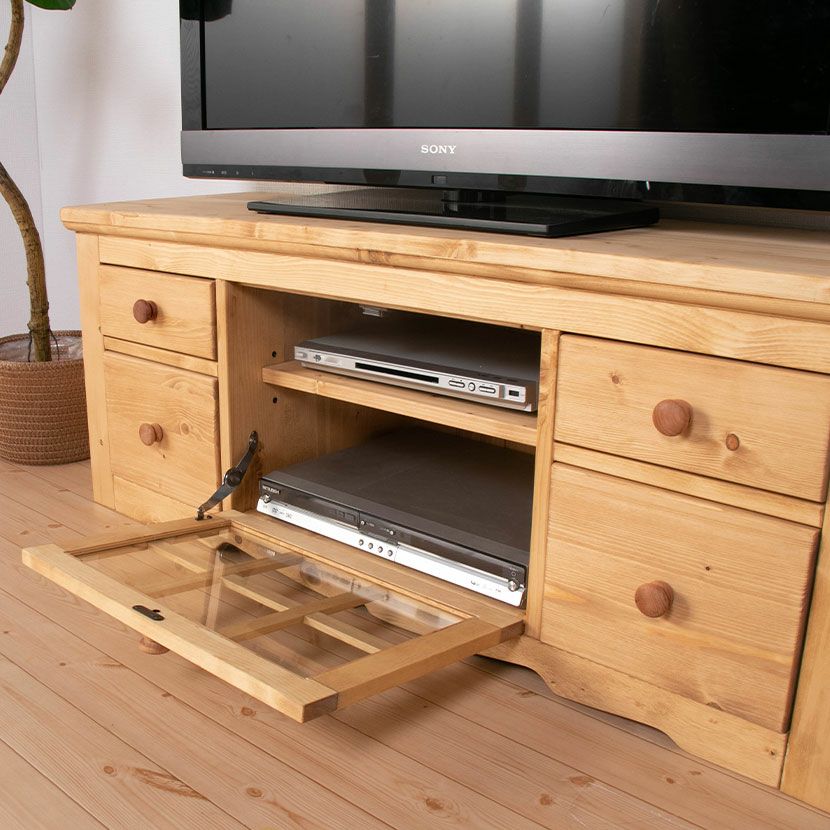 幅120cm カントリーテレビボード ローボード テレビ台 ナチュラル 北欧