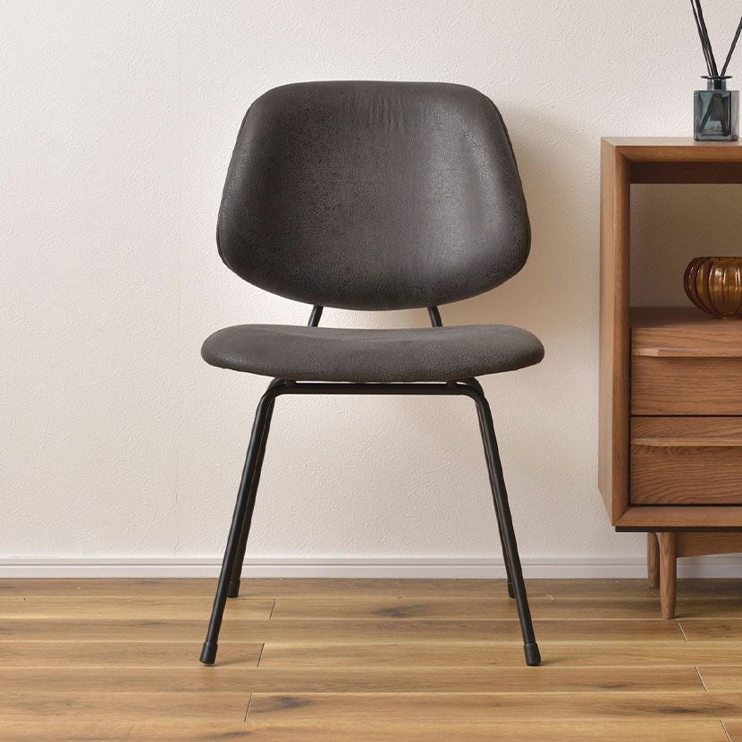 美品！！1脚　RUMMY スチールチェア ダイニング チェア 椅子　ベージュ コーデュロイ×アイアンの素材感 RUMMY Steel Chair チェア ベージュ