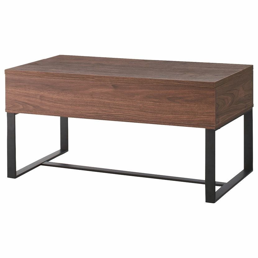 幅90cm センターテーブル 昇降テーブル 2WAY 収納 高さ調節 リフト