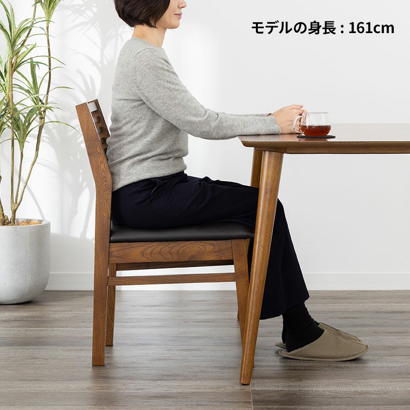 2人用 ダイニングテーブル セット 3点 (幅75cm 木製 正方形 テーブル×1