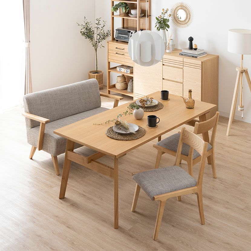 設置無料】4人用 リビングダイニングセット 4点 (幅160cmテーブル＋