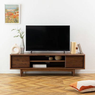 設置無料】幅150cm テレビボード 木製 天然木 ウォールナット 収納 棚 