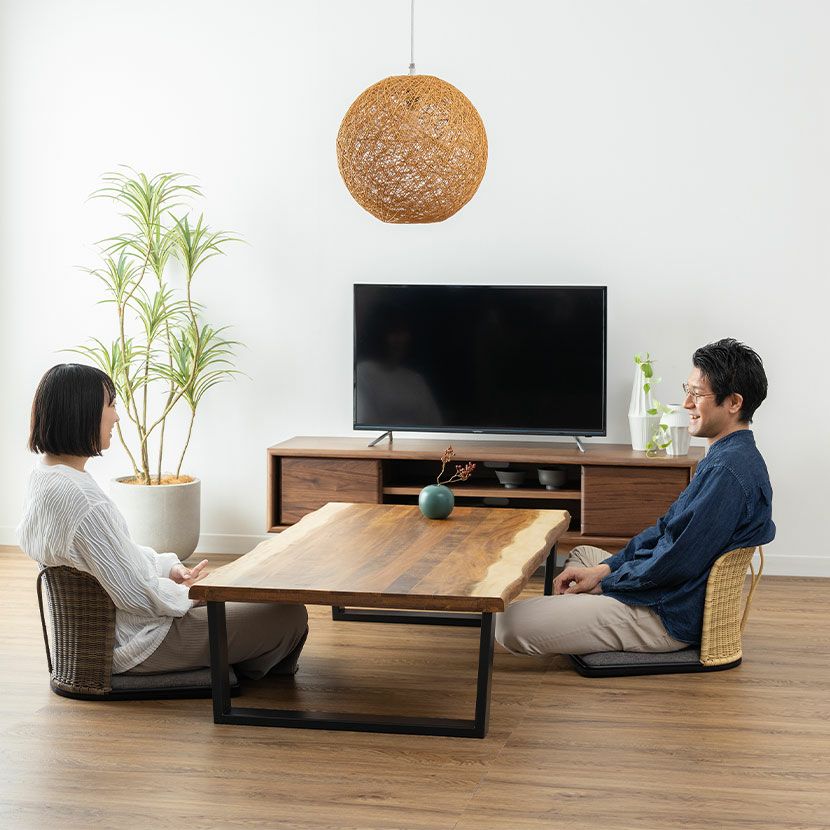 設置無料】幅150cm テレビボード 木製 天然木 ウォールナット 収納 棚
