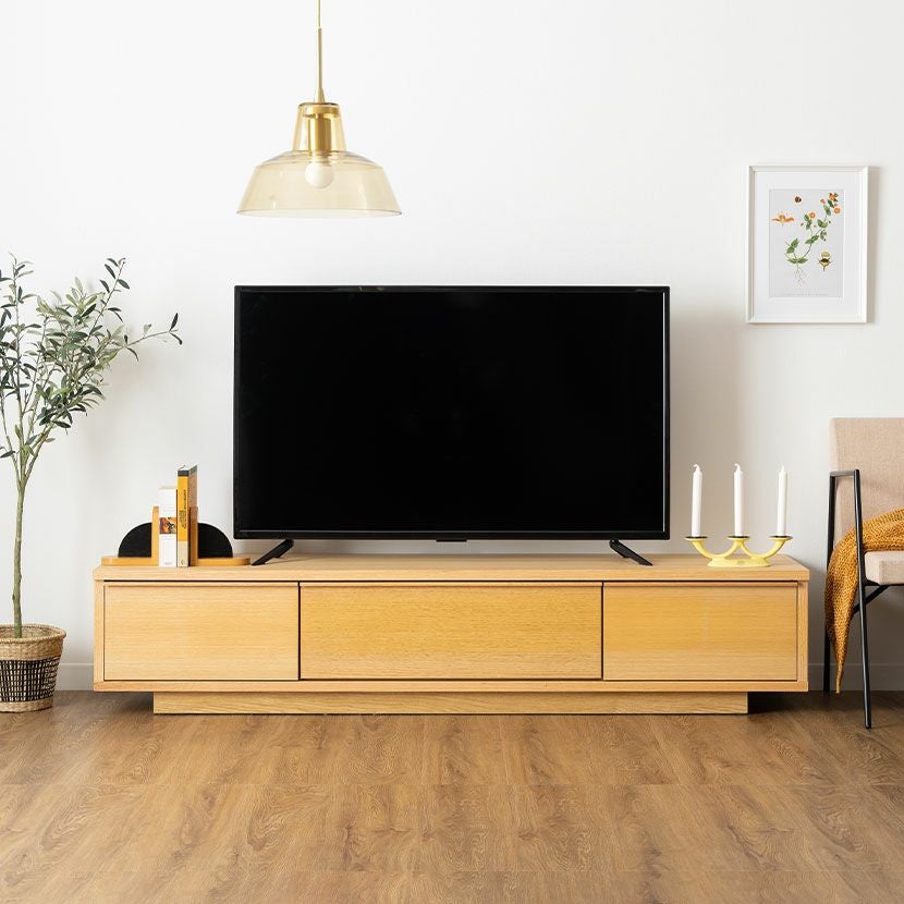設置無料】幅179.5cm テレビボード 木製 天然木 ウォールナット オーク
