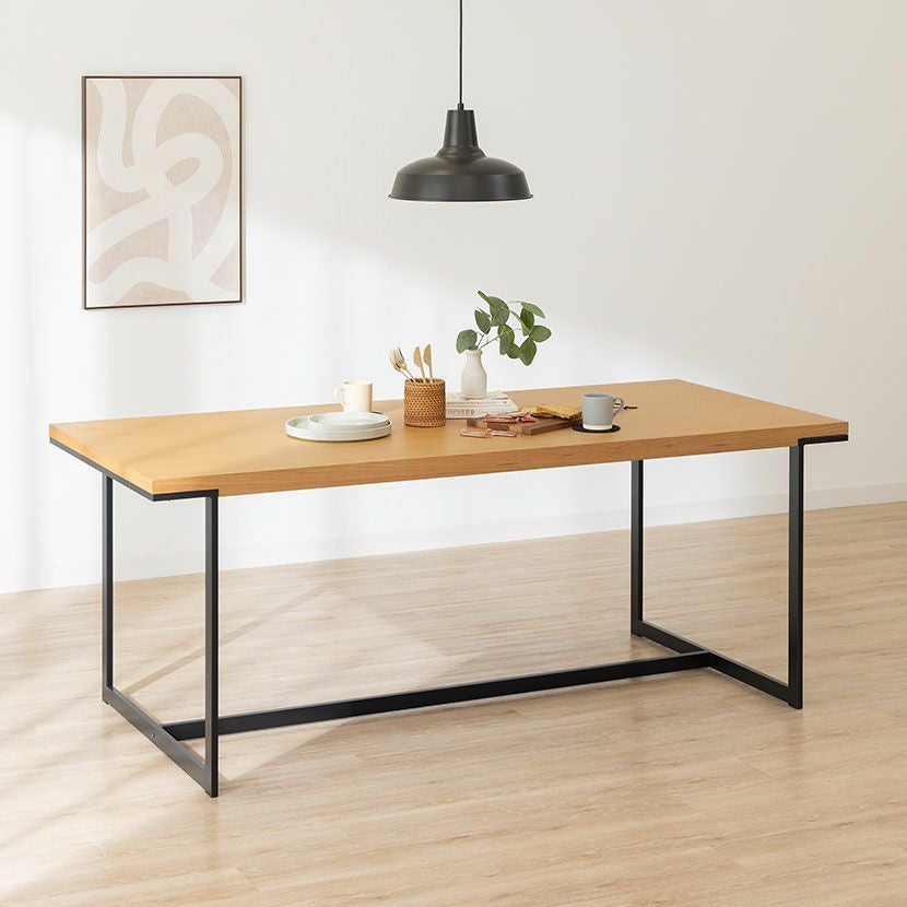 設置無料】幅180cm ダイニングテーブル 木製 ホワイトオーク 天然木