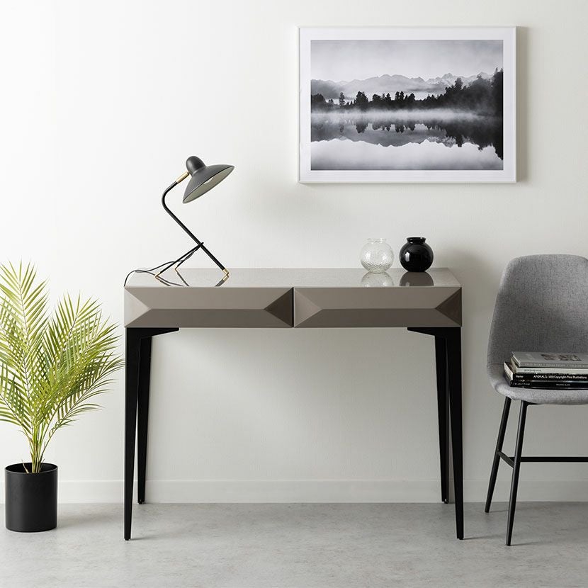 幅110cm 木製 ワークデスク レアル 収納付き デスク 引き出し付き