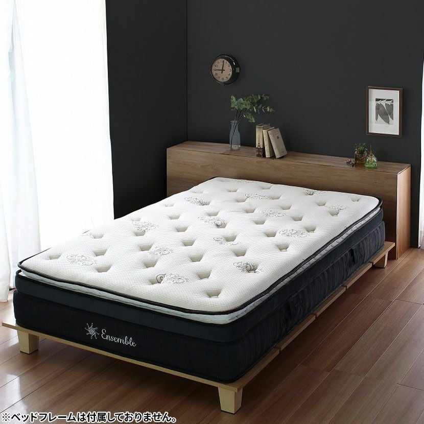 セミダブル メモリーフォームマットレス ポケットコイル 低反発 体圧