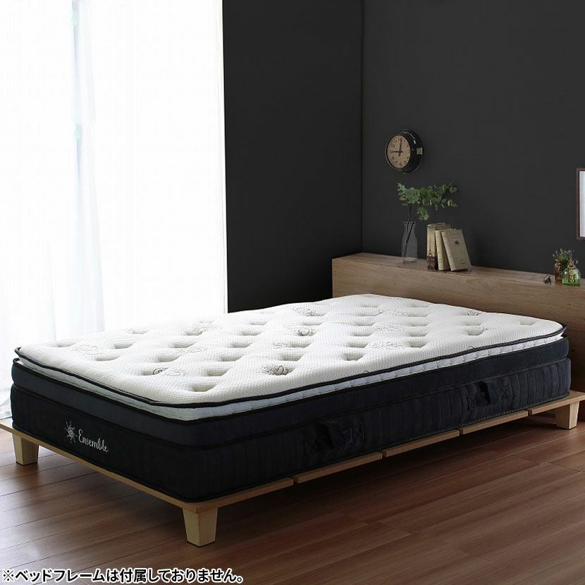 セミダブル メモリーフォームマットレス ポケットコイル 低反発 体圧