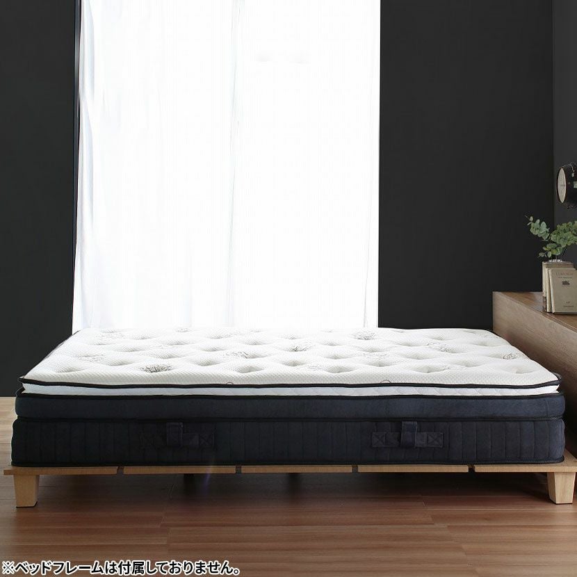 セミダブル メモリーフォームマットレス ポケットコイル 低反発 体圧