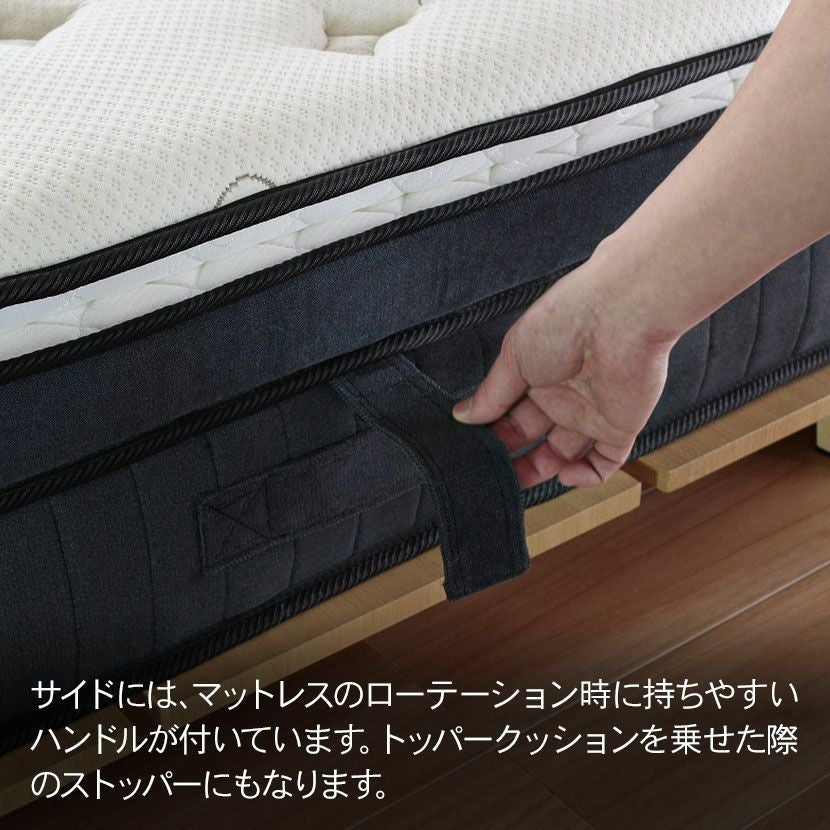 セミダブル メモリーフォームマットレス ポケットコイル 低反発 体圧