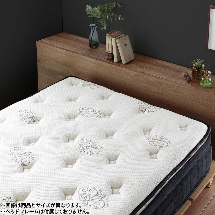 ダブル メモリーフォームマットレス ポケットコイル 低反発 体圧分散