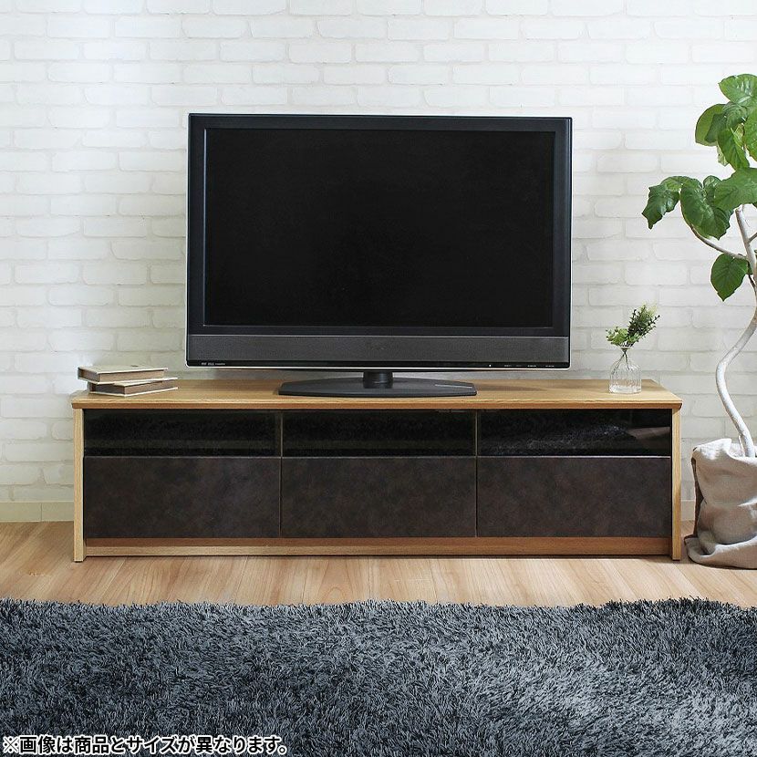 設置無料】幅180cm テレビボード 石目調 引き出し 収納 ロータイプ 脚