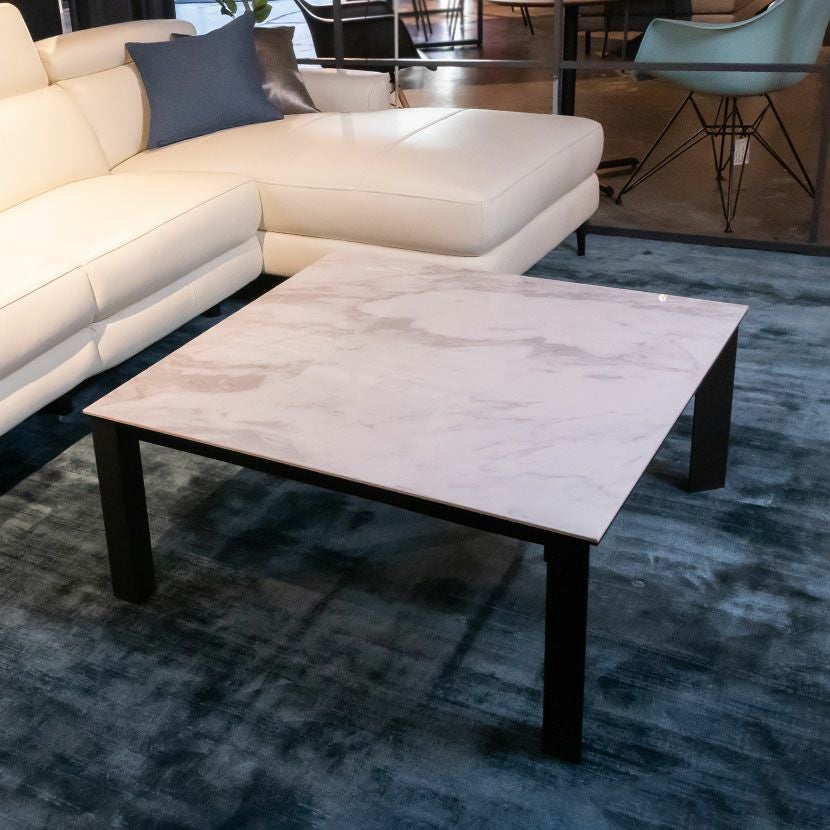 幅105cm セラミック ローテーブル 大理石柄 収納 引き出し 長方形 座卓