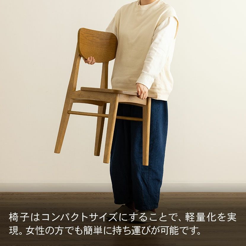 デスクチェアセット 2点 デスク(幅90cm)＋チェア(板座) ラスティック