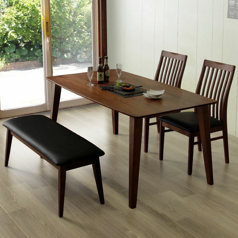 ダイニングチェア 木製 PVCレザー 背もたれ 格子 チェア 食卓椅子 イス