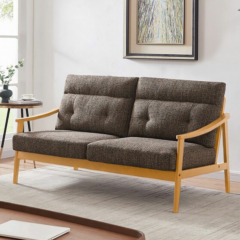 設置無料】幅167cm 浜本工芸 2人掛けリビングソファ 日本製 天然木 肘