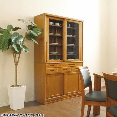 設置無料】浜本工芸 幅125cm No.1500 食器棚 日本製 木製 天然木 ナラ 