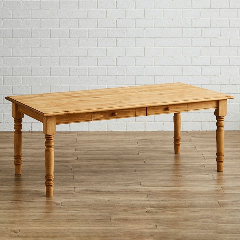 設置無料】幅180cm ダイニングテーブル アトリエ 木製 無垢材 パイン材