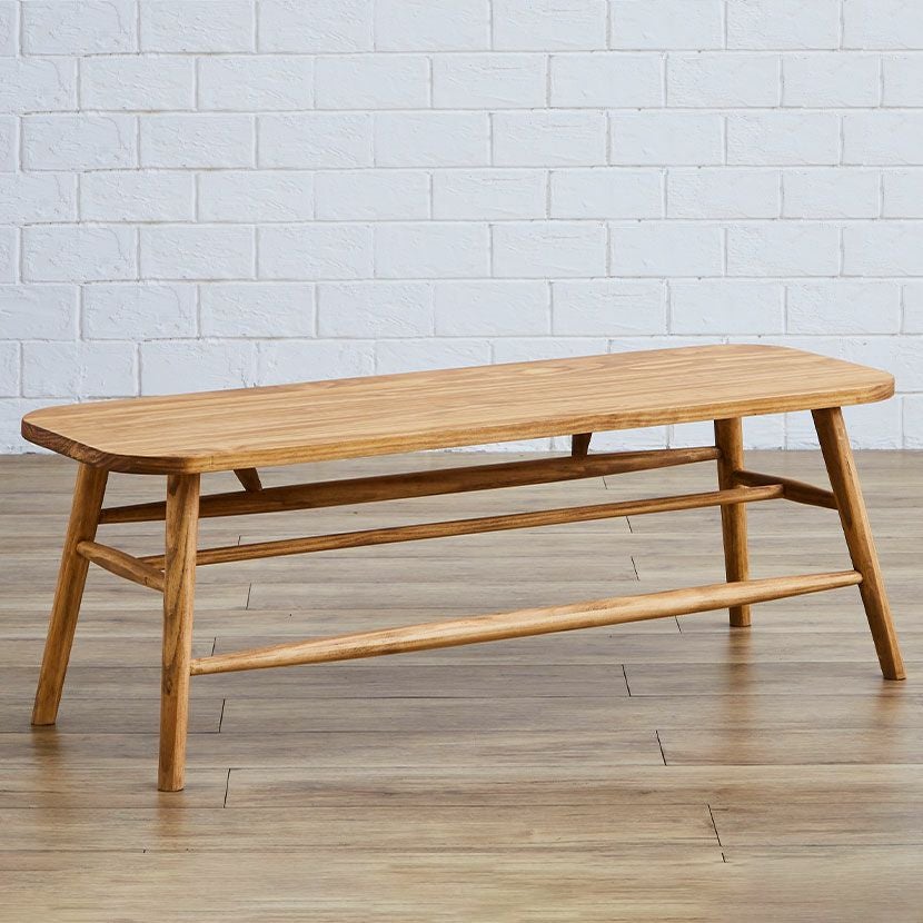 幅120cm ダイニングベンチ アトリエ 木製 無垢材 パイン材 板座 食卓