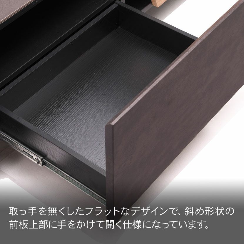 設置無料】幅180cm テレビ台 70インチ対応 引き出し付き 脚付き 突板