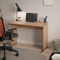 幅100cm デスク 奥行60cm スチール脚 配線スリット 木目 PCデスク モダン 机 ワークデスク 平机 ワークデスク おしゃれ オフィスデスク 白 グレー ブラウン｜¥9,991の動画