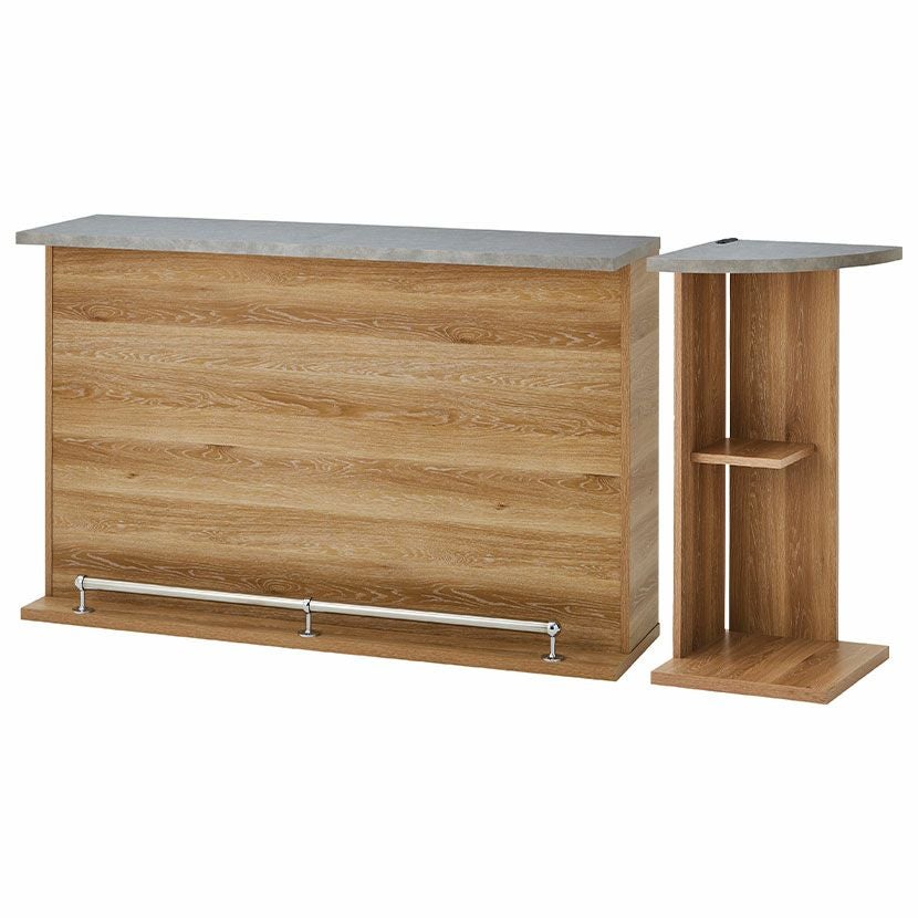 バーカウンターセット 2点 日本製 収納付き 自宅 ホームバー 対面