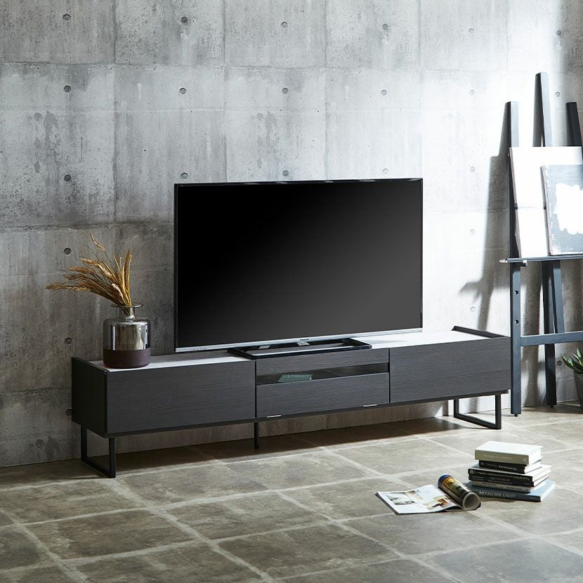 設置無料】幅179cm テレビ台 日本製 71インチ対応 収納付き フラップ扉