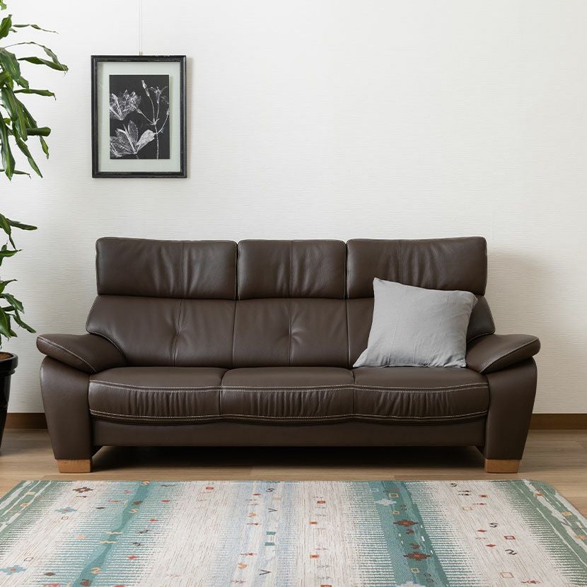 設置無料】カリモク 幅68.5cm オットマン 日本製 本革張り モールド