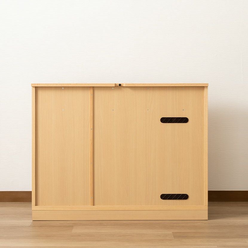 設置無料】カリモク 幅104.9cm リビングキャビネット 日本製 木製 天然