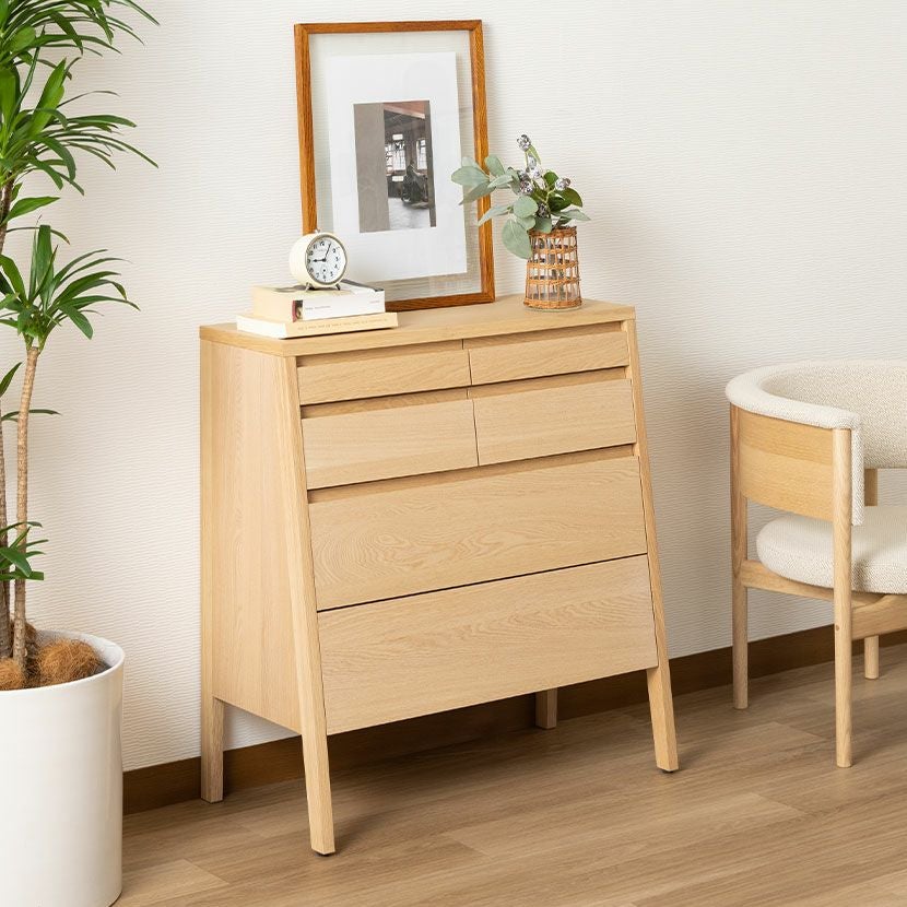 設置無料】カリモク 幅78.5cm リビングチェスト 日本製 木製 天然木