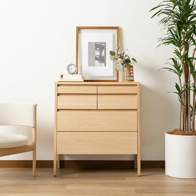 設置無料】カリモク 幅78.5cm リビングチェスト 日本製 木製 天然木