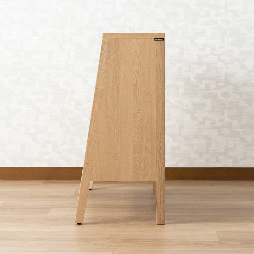 設置無料】カリモク 幅78.5cm リビングチェスト 日本製 木製 天然木