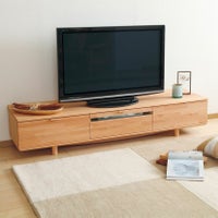 【設置無料】カリモク 幅182cm 木製 テレビボード 日本製 高さ調節可能 天然木 ビーチ材 引き出し付き 収納 テレビ台 ローボード おしゃれ リビング 北欧 ナチュラル karimoku QD6107 ルンバブル｜¥178,000の動画
